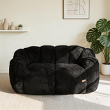 Floral Bean Bag/Lazy Chair – Ultra Soft Faux Fur Lounge Sofa for Reading & Relaxation