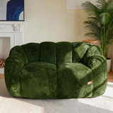 Floral Bean Bag/Lazy Chair – Ultra Soft Faux Fur Lounge Sofa for Reading & Relaxation