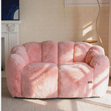 Floral Bean Bag/Lazy Chair – Ultra Soft Faux Fur Lounge Sofa for Reading & Relaxation