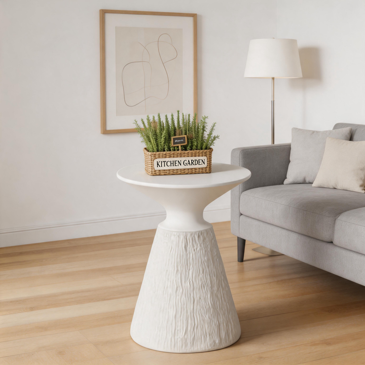Modern Mushroom Side Table – Lightweight Outdoor Accent Table for Patio, Garden & Deck
