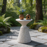 Modern Mushroom Side Table – Lightweight Outdoor Accent Table for Patio, Garden & Deck