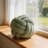 Soft Knot Ball Pillow – Handmade Plush Throw Cushion for Modern Home Decor
