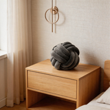 Soft Knot Ball Pillow – Handmade Plush Throw Cushion for Modern Home Decor