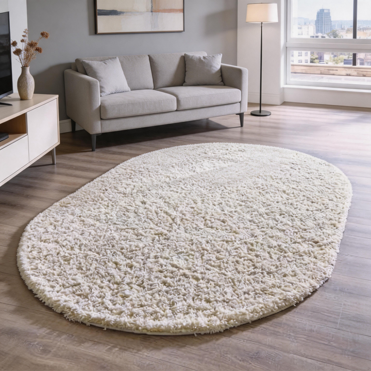 Solid Shag Area Rug – Ultra Soft Plush Carpet for Modern Living Spaces