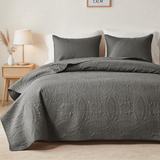 Bedding Bedspread-Polyester – Lightweight Coin Pattern Coverlet for All Season