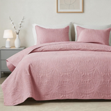 Bedding Bedspread-Polyester – Lightweight Coin Pattern Coverlet for All Season