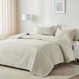 Bedding Bedspread-Polyester – Lightweight Coin Pattern Coverlet for All Season