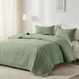 Bedding Bedspread-Polyester – Lightweight Coin Pattern Coverlet for All Season