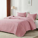 Bedding Bedspread-Polyester – Lightweight Coin Pattern Coverlet for All Season