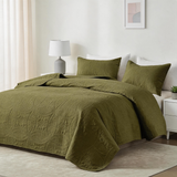 Bedding Bedspread-Polyester – Lightweight Coin Pattern Coverlet for All Season