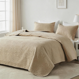 Bedding Bedspread-Polyester – Lightweight Coin Pattern Coverlet for All Season