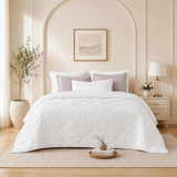 Luxury Bamboo Viscose Comforter – Cooling Duvet Insert with Lightweight Breathable Comfort