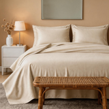 Premium Bamboo Viscose Sheet Set – Cooling Bedding with Silky Soft Breathable Comfort