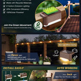 Solar Deck Lights – Waterproof LED Step Lighting for Stairs, Fence & Patio