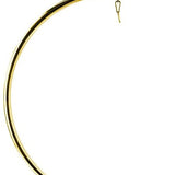 Designer Bubble Swing Chair with Gold Finished Stand, with Fluffy White Cushion