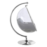Designer Bubble Swing Chair Chrome Stand