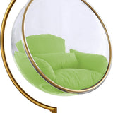 Designer Bubble Swing Chair with Gold Finished Stand
