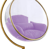 Designer Bubble Swing Chair with Gold Finished Stand