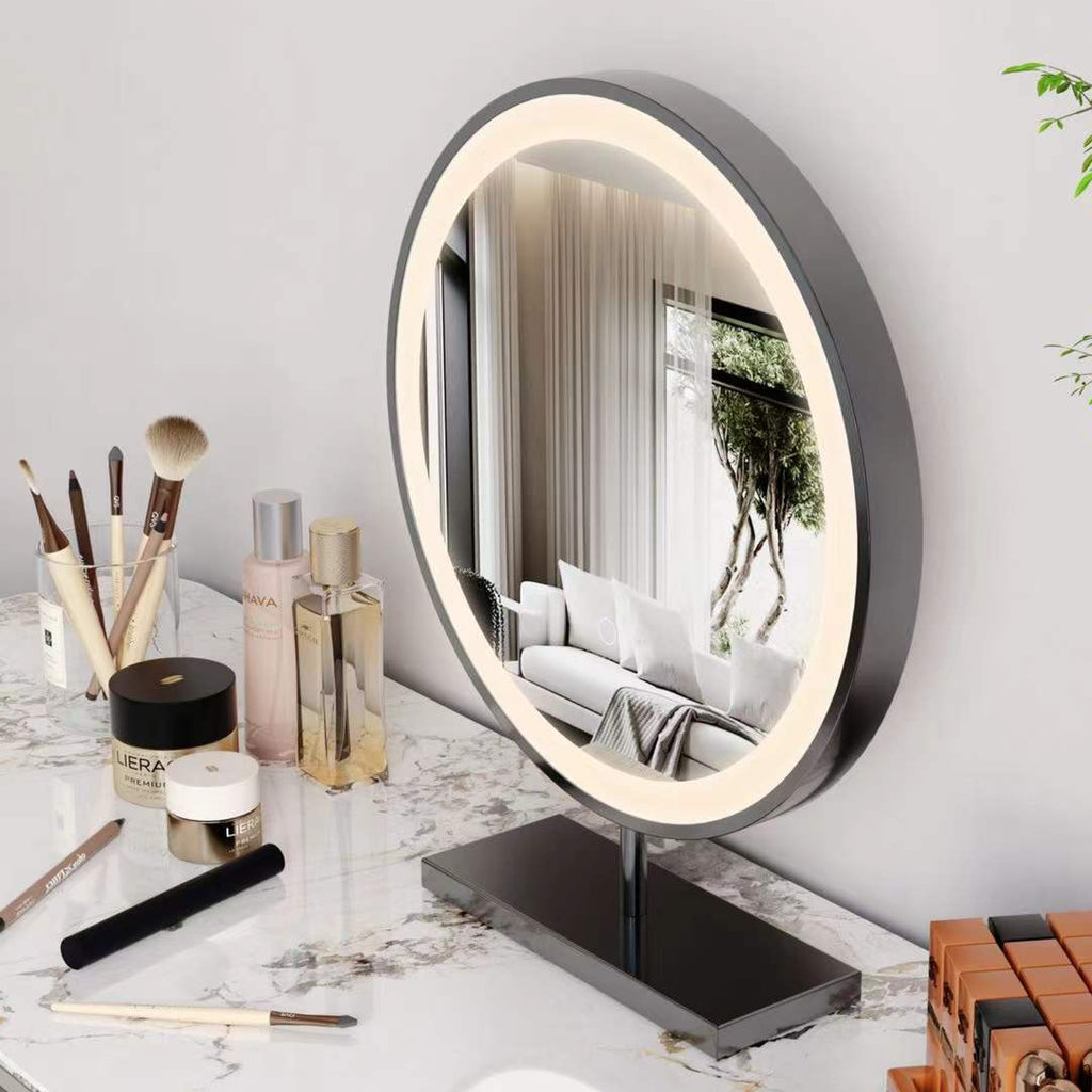 Hollywood Vanity Makeup Mirror LED Light, Dimmable, Round Mirror