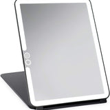 LED Lighted Travel Vanity Makeup Mirror | 3 Color Light, Small & Compact, Portable, Lighted, Rechargeable, Illuminated Mirror